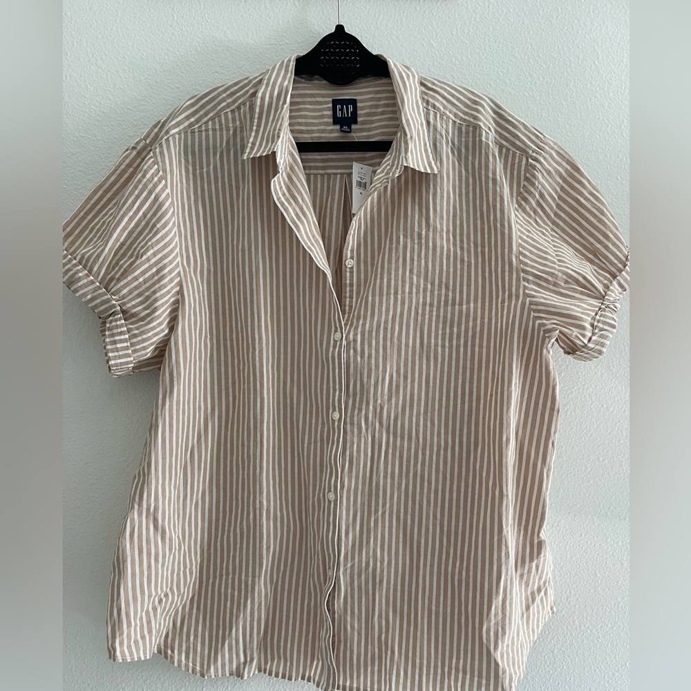 Stripy button down shirt